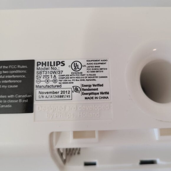 Philips SBT310w/37 Bluetooth Clock Speaker - Picture 7 of 7